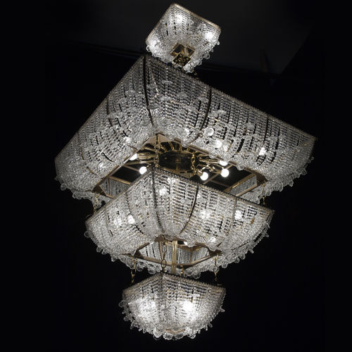 Lustre contemporain - EX06 - Patrizia Garganti - en cristal / en verre soufflé / professionnel