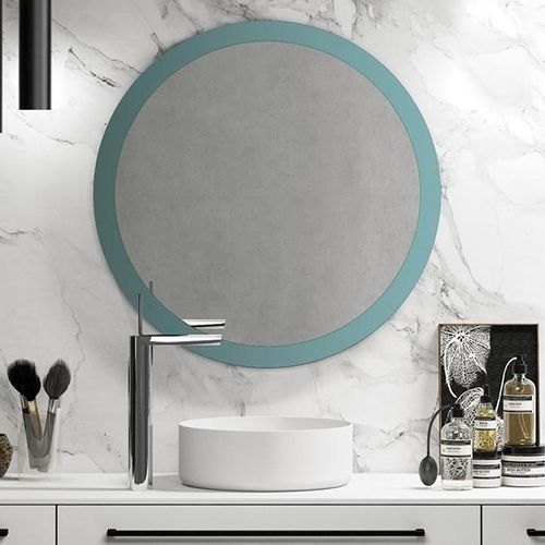 Miroir de salle de bain mural - E12 - Kyrya Group - contemporain / rond / vert