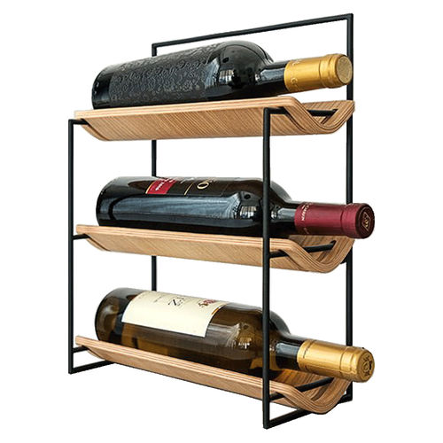 Étagère à bouteilles de vin - 205003 - Shabbes - murale / contemporaine / en chêne
