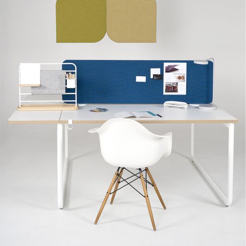 Séparateur de bureau sur bureau - MYSPACE - SilentLab - en tissu acoustique / modulable / insonorisé