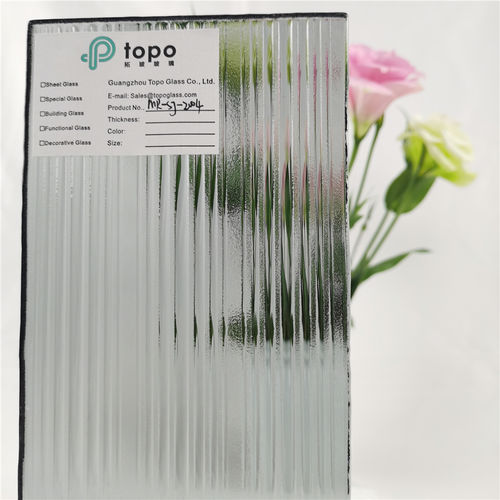 Panneau en verre à motif - MR-SJ-200 - Guangzhou Topo Glass Co., Ltd. - coloré / pour agencement intérieur / pour bâtiment