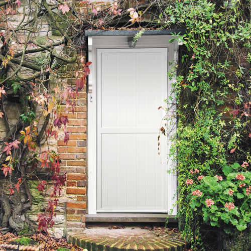 Porte de service - SYMBIO'Z A - Volets Thiebaut - en aluminium / en PVC / battante