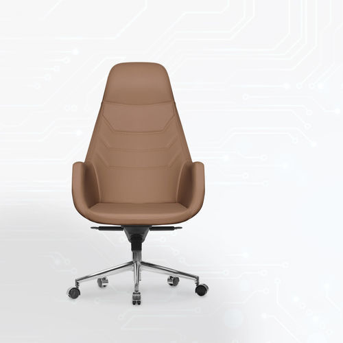 Fauteuil de direction contemporain - BIOS - Günsan Madeni Eşya Tic.ve San.Ltd.Şti. - en cuir / avec repose-tête / avec dossier haut