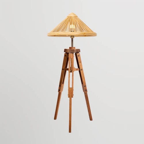 Lampe sur pied - OBORRO - Bambusa Bali - en bois / design original / d'intérieur