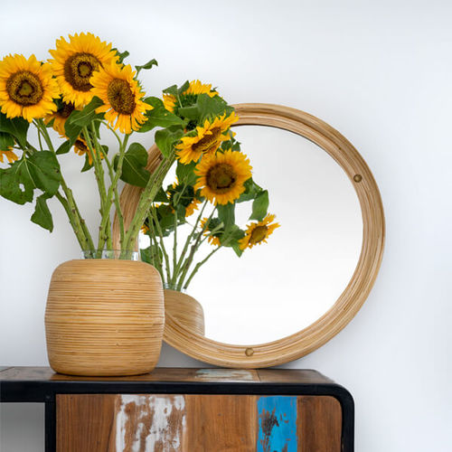 Miroir à poser - OCULO - Bambusa Bali - classique / rond / en bois