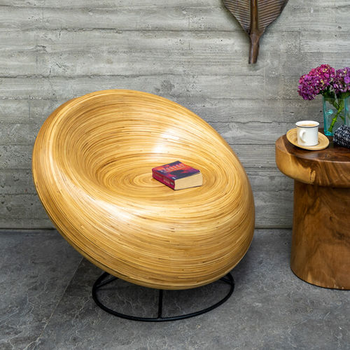 Fauteuil design original - Bambusa Bali - en bois / en métal / en rotin synthétique