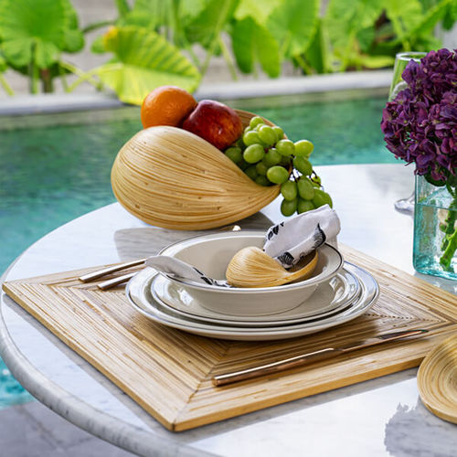 Set de table en bambou - MALEVY - Bambusa Bali - fait main / contemporain