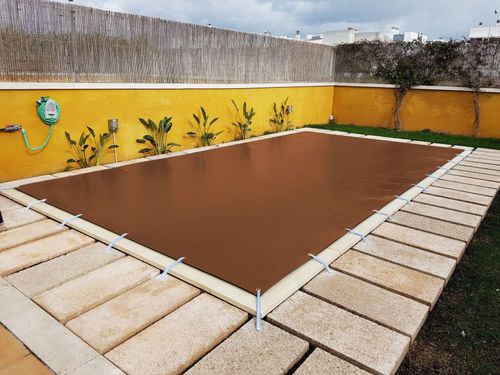 Couverture de piscine à oeillets - Brown  - International Cover Pool - manuelle / d'hiver / sur mesure