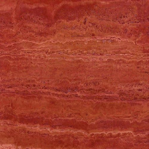 Plaque de pierre en travertin - ROSSO  - GIOVANNOZZI MARMI S.R.L. - pour salle de bain / polie / aspect marbre