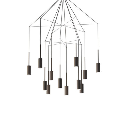 Suspension - Forest Double - Luzfin - en aluminium / contemporaine / d'intérieur