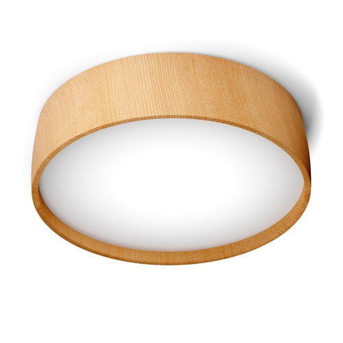 Plafonnier contemporain - Peti - Luzfin - rond / en frêne / à LED