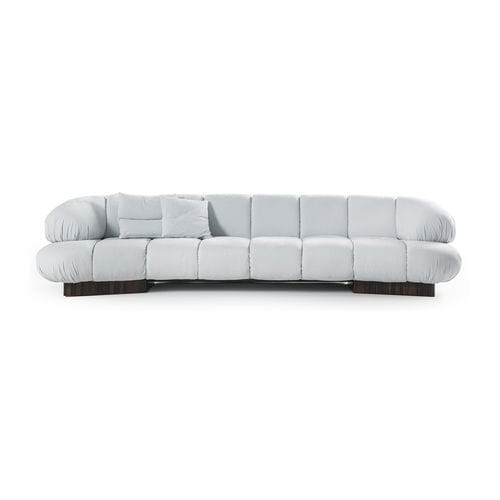 Canapé contemporain - KIRO - HESSENTIA | Cornelio Cappellini - en tissu / en cuir / avec accoudoirs