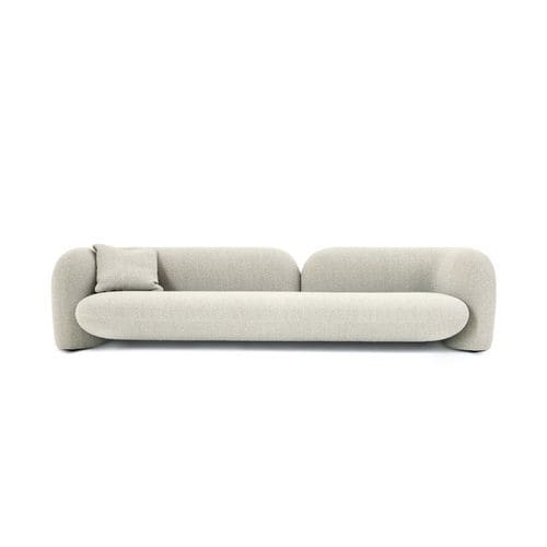 Canapé contemporain - GIO - HESSENTIA | Cornelio Cappellini - en tissu / en cuir / avec accoudoirs