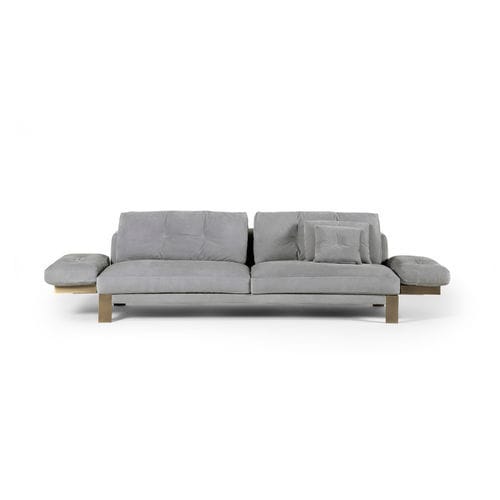Canapé contemporain - LEVANTE - HESSENTIA | Cornelio Cappellini - en tissu / en cuir / couleur personnalisable