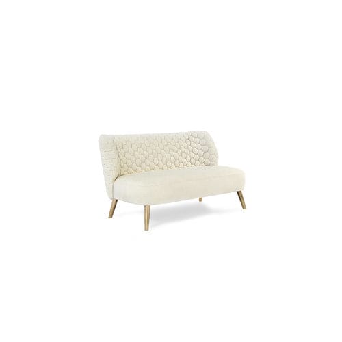 Banquette contemporaine - MARILOU - HESSENTIA | Cornelio Cappellini - en tissu / en cuir / avec piètement en métal