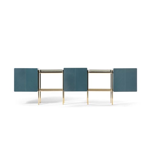 Buffet contemporain - LIBRA - HESSENTIA | Cornelio Cappellini - en bois / en métal / en verre
