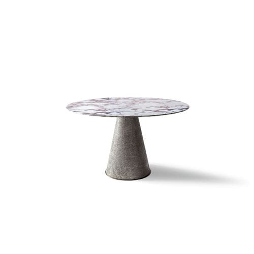Table contemporaine - CHEOPE - HESSENTIA | Cornelio Cappellini - en marbre / avec piètement en métal / ronde