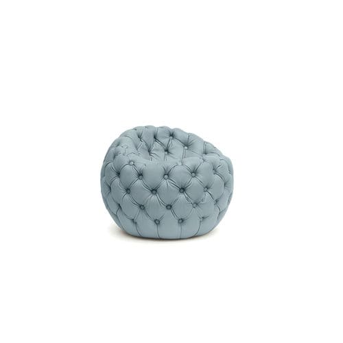Pouf contemporain - DOT - HESSENTIA | Cornelio Cappellini - en tissu / en cuir / rond