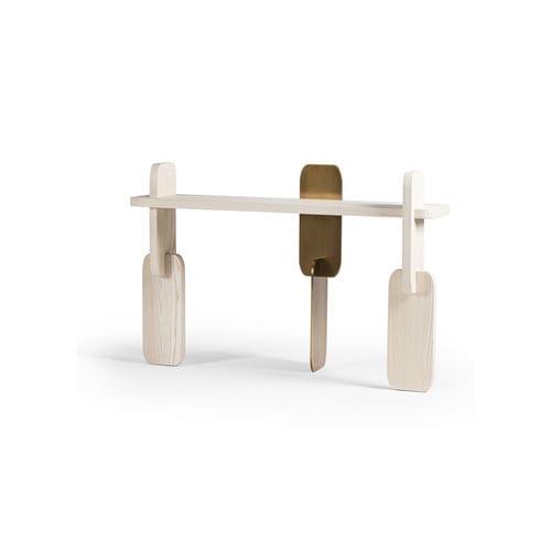 Console contemporaine - GREFFAGE - HESSENTIA | Cornelio Cappellini - en bois / avec piètement en bois / avec piètement en métal