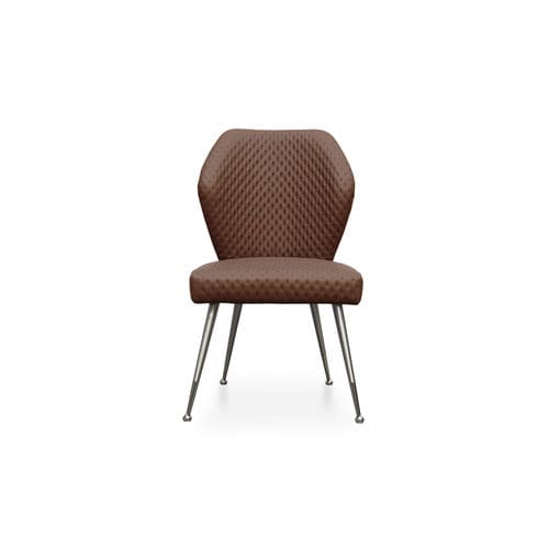 Chaise contemporaine - EUPHORIA  - HESSENTIA | Cornelio Cappellini - d'intérieur / en tissu / en cuir