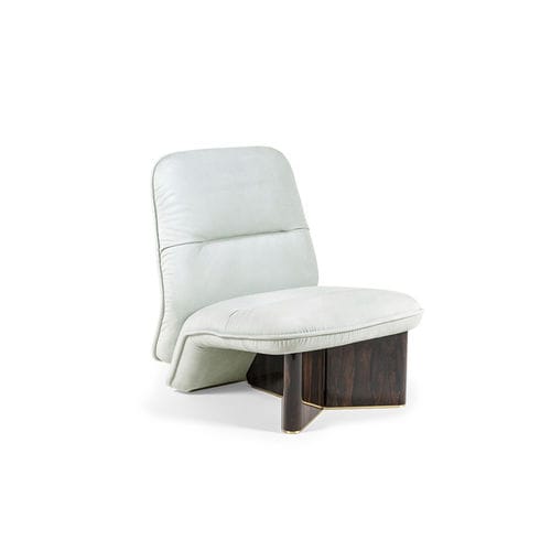 Chauffeuse contemporaine - YPSILON - HESSENTIA | Cornelio Cappellini - en tissu / en cuir / en bois