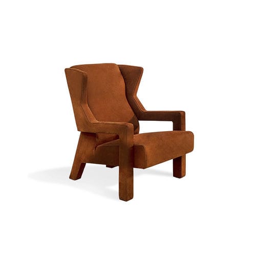 Fauteuil contemporain - BERGERE - HESSENTIA | Cornelio Cappellini - en tissu / en cuir / à oreilles