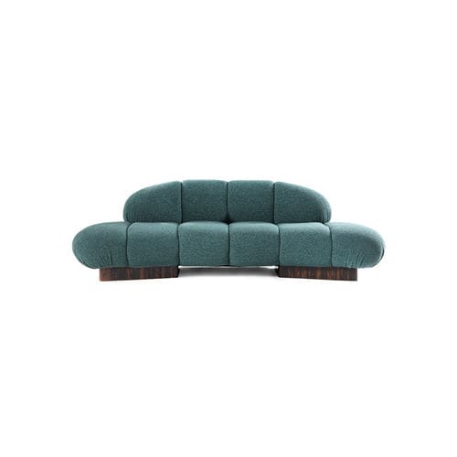 Canapé contemporain - KIRO - HESSENTIA | Cornelio Cappellini - en tissu / en cuir / avec accoudoirs