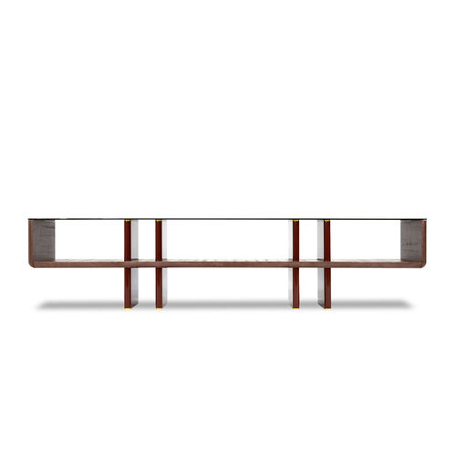 Étagère basse - BRIDGE   - HESSENTIA | Cornelio Cappellini - contemporaine / en bois laqué / en métal