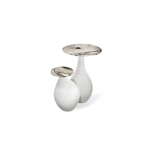 Table d'appoint contemporaine - ISOTTA - HESSENTIA | Cornelio Cappellini - en marbre / avec piètement bombé / avec piètement en céramique