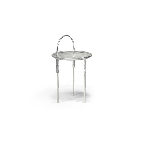 Table d'appoint contemporaine - HERON - HESSENTIA | Cornelio Cappellini - en métal / avec piètement en métal / ronde