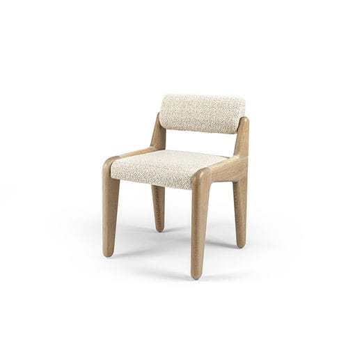 Chaise contemporaine - LAILA - HESSENTIA | Cornelio Cappellini - d'intérieur / en tissu / en bois