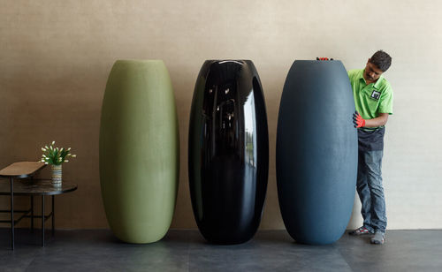 Jardinière en fibre de verre - Corin 60MS - Bonasila - ovale / légère / professionnelle