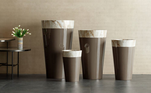 Jardinière en fibre de verre - Molli MR - Bonasila - conique / contemporaine / pour espace de travail