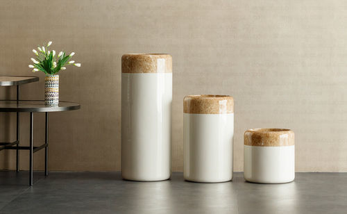Jardinière en fibre de verre - Telon MR - Bonasila - ronde / circulaire / en hauteur