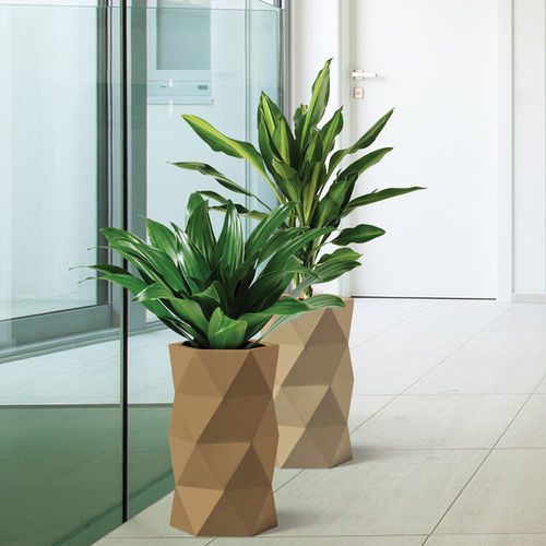 Jardinière en fibre de verre - CONZA - Bonasila - circulaire / moderne / contemporaine