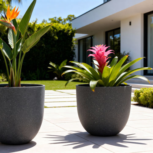 Jardinière en fibre de verre - BELIOS - Bonasila - en fibre de verre / PRV / ronde