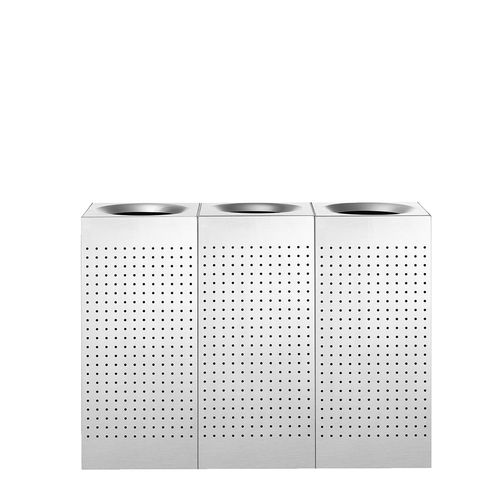 Poubelle publique - KUBICK - FEPRO - de tri sélectif / en inox / d'extérieur