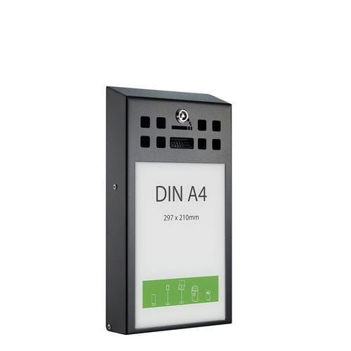 Cendrier en acier galvanisé - AD LINE - FEPRO - en inox / pour extérieur / pour établissement public