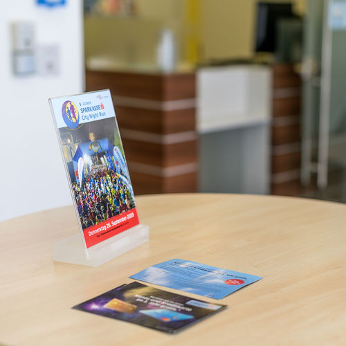 Porte-affiche sur plan - ELEMENT STRAIGHT - FEPRO - d'intérieur / publicitaire / en acrylique