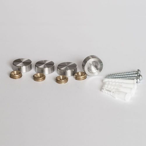 Système de fixation en acier inoxydable - IMS MIRROR MOUNT - FEPRO - en laiton / pour agencement intérieur / pour verre