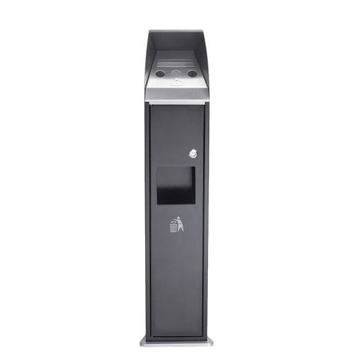 Cendrier sur pied - COMBO TOWER - FEPRO - en acier galvanisé / pour extérieur / pour espace public