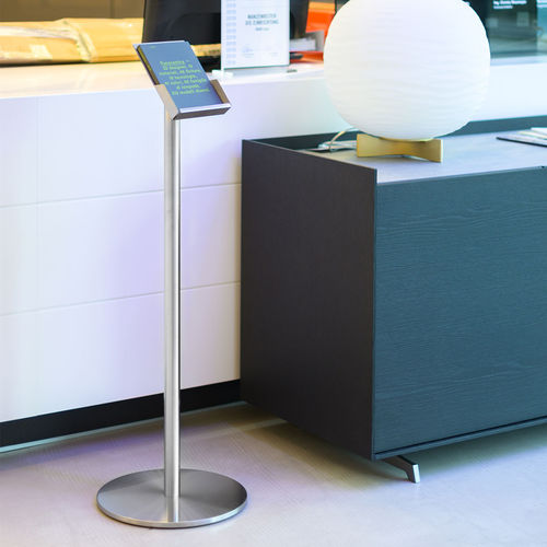 Porte-brochures pose libre - Q EZI UNI - FEPRO - inoxydable / professionnel