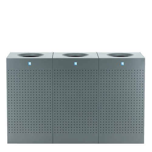 Poubelle en acier à revêtement par poudre - KUBICK - FEPRO - d'extérieur / d'intérieur / de tri sélectif