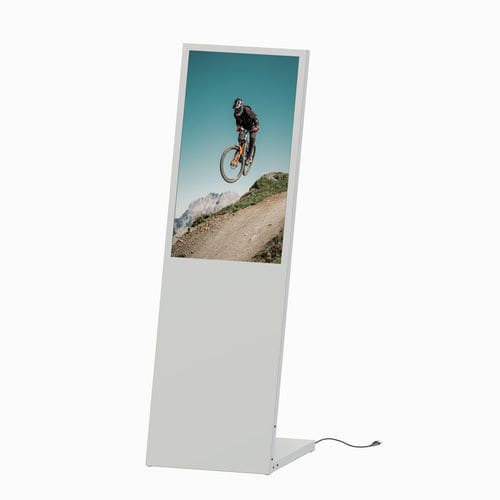 Panneau d'affichage numérique - PLANAVISION L-Stand Digital WHITE SAMSUNG 32" - FEPRO - à poser / pour intérieur / en acier