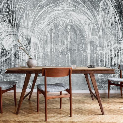 Papier peint contemporain - GOTHIC ARCH  - Wally's - à motif / gris / noir
