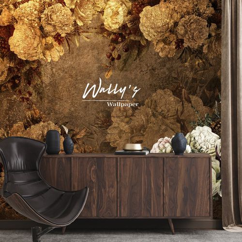 Papier peint contemporain - CLASSY VINTAGE  - Wally's - à motif / marron / beige