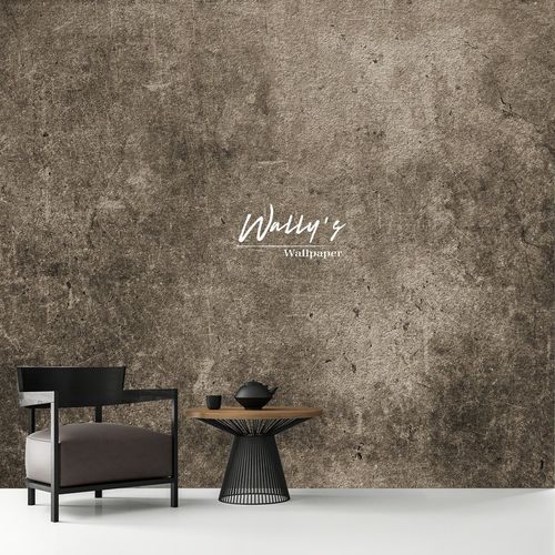 Papier peint contemporain - GRUNGE  - Wally's - à motif / aspect béton / gris