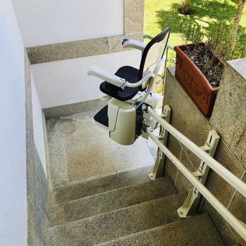 Fauteuil monte-escalier d'extérieur - Liftech - motorisé / tournant