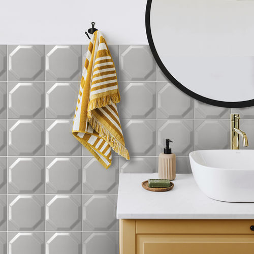 Carrelage en céramique - OCTAGON | 15x15 - CERAGNI | WALL CERAMIC TILES - brillant / à relief / d'intérieur