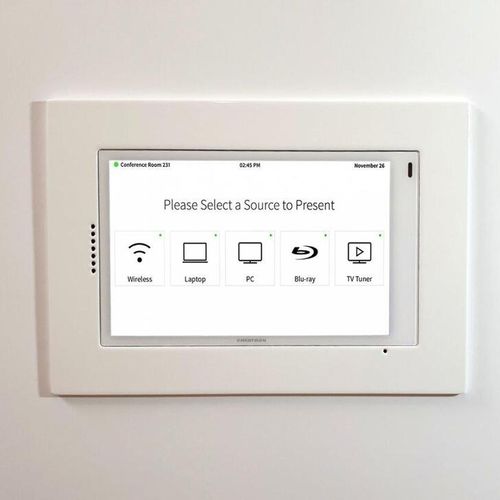 Support d'écran tactile mural - 012-1-832-WH - Wall-Smart - professionnel / résidentiel / contemporain